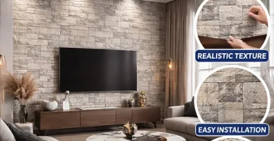 Nine-Square Grid PU Stone Wall Panel: A Modern Solution for Stylish and Durable Walls